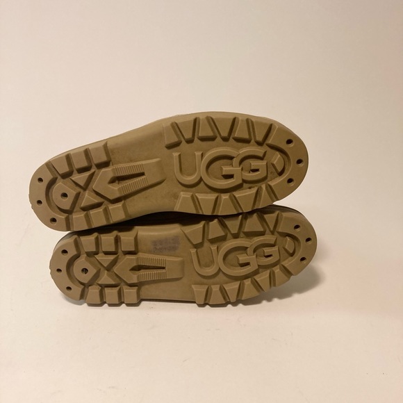 UGG Camel Suede Sheepskin Leather Mid Calf Winter Boots size 8 - Picture 12 of 16